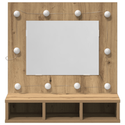 vidaXL Mirror Cabinet Artisan oak 62 x 31.5 x 62 cm Engineered Wood Lucy And Phil Academy Lucy And Phil Academy