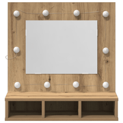 vidaXL Mirror Cabinet Artisan oak 62 x 31.5 x 62 cm Engineered Wood Lucy And Phil Academy Lucy And Phil Academy