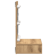 vidaXL Mirror Cabinet Artisan oak 62 x 31.5 x 62 cm Engineered Wood Lucy And Phil Academy Lucy And Phil Academy