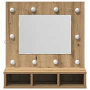 vidaXL Mirror Cabinet Artisan oak 62 x 31.5 x 62 cm Engineered Wood Lucy And Phil Academy Lucy And Phil Academy