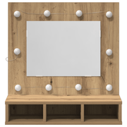 vidaXL Mirror Cabinet Artisan oak 62 x 31.5 x 62 cm Engineered Wood Lucy And Phil Academy Lucy And Phil Academy