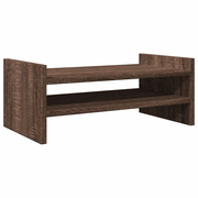 vidaXL Monitor Stand Brown Oak 50x27x20 cm Engineered Wood Lucy And Phil Academy Lucy And Phil Academy