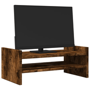 vidaXL Monitor Stand Smoked Oak 50x27x20 cm Engineered Wood Lucy And Phil Academy Lucy And Phil Academy