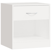 vidaXL Nightstand 2 pcs with Drawer White Lucy And Phil Academy Lucy And Phil Academy