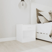 vidaXL Nightstand 2 pcs with Drawer White Lucy And Phil Academy Lucy And Phil Academy