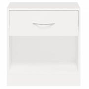 vidaXL Nightstand 2 pcs with Drawer White Lucy And Phil Academy Lucy And Phil Academy