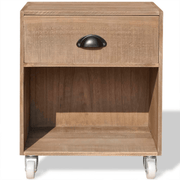 vidaXL Nightstand Brown Solid Wood Lucy And Phil Academy Lucy And Phil Academy