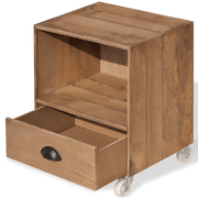 vidaXL Nightstand Brown Solid Wood Lucy And Phil Academy Lucy And Phil Academy