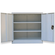 vidaXL Office Cabinet with 2 Doors Grey 90 cm Steel Lucy And Phil Academy Lucy And Phil Academy