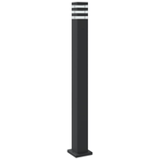 vidaXL Outdoor Floor Lamps with Sensors 3pcs Black 110 cm Aluminium Lucy And Phil Academy Lucy And Phil Academy
