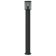 vidaXL Outdoor Floor Lamps with Sensors 3pcs Black 110cm Stainless Steel Lucy And Phil Academy Lucy And Phil Academy