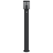 vidaXL Outdoor Floor Lamps with Sensors 3pcs Black 110cm Stainless Steel Lucy And Phil Academy Lucy And Phil Academy