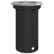 vidaXL Outdoor Ground Light Round Black 10.5x10.5cm Die - cast Aluminium Lucy And Phil Academy Lucy And Phil Academy