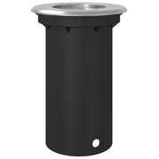 vidaXL Outdoor Ground Light Round Black 10.5x10.5cm Die - cast Aluminium Lucy And Phil Academy Lucy And Phil Academy