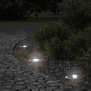 vidaXL Outdoor Ground Light Round Black 10.5x10.5cm Die - cast Aluminium Lucy And Phil Academy Lucy And Phil Academy