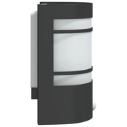 vidaXL Outdoor Wall Light with Sensor Black Stainless Steel Lucy And Phil Academy Lucy And Phil Academy