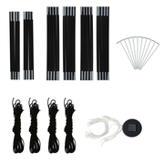 vidaXL Party Tent with LED and 4 Sidewalls 3.6x3.6x2.3 m Green Lucy And Phil Academy Lucy And Phil Academy