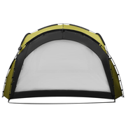 vidaXL Party Tent with LED and 4 Sidewalls 3.6x3.6x2.3 m Green Lucy And Phil Academy Lucy And Phil Academy