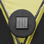 vidaXL Party Tent with LED and 4 Sidewalls 3.6x3.6x2.3 m Green Lucy And Phil Academy Lucy And Phil Academy