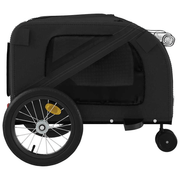 vidaXL Pet Bike Trailer Black Oxford Fabric and Iron Lucy And Phil Academy Lucy And Phil Academy