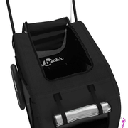 vidaXL Pet Bike Trailer Black Oxford Fabric and Iron Lucy And Phil Academy Lucy And Phil Academy