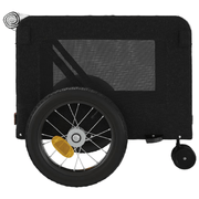 vidaXL Pet Bike Trailer Black Oxford Fabric and Iron Lucy And Phil Academy Lucy And Phil Academy