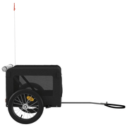 vidaXL Pet Bike Trailer Black Oxford Fabric&Iron Lucy And Phil Academy Lucy And Phil Academy
