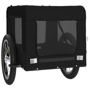 vidaXL Pet Bike Trailer Black Oxford Fabric&Iron Lucy And Phil Academy Lucy And Phil Academy