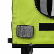 vidaXL Pet Bike Trailer Green and Grey Oxford Fabric and Iron Lucy And Phil Academy Lucy And Phil Academy