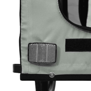 vidaXL Pet Bike Trailer Grey and Black Oxford Fabric and Iron Lucy And Phil Academy Lucy And Phil Academy