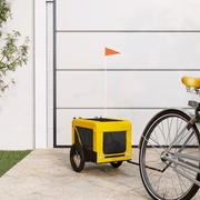 vidaXL Pet Bike Trailer Yellow and Black Oxford Fabric&Iron Lucy And Phil Academy Lucy And Phil Academy