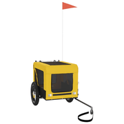 vidaXL Pet Bike Trailer Yellow and Black Oxford Fabric&Iron Lucy And Phil Academy Lucy And Phil Academy