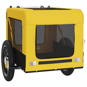 vidaXL Pet Bike Trailer Yellow and Black Oxford Fabric&Iron Lucy And Phil Academy Lucy And Phil Academy