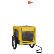 vidaXL Pet Bike Trailer Yellow and Black Oxford Fabric&Iron Lucy And Phil Academy Lucy And Phil Academy