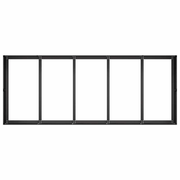 vidaXL Planter Black 200x80x40 cm Steel Lucy And Phil Academy Lucy And Phil Academy