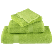 vidaXL Premium Sauna Towels SOLUND 4 pcs Apple Green 80x200 cm 600 gsm Lucy And Phil Academy Lucy And Phil Academy
