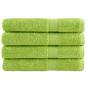 vidaXL Premium Sauna Towels SOLUND 4 pcs Apple Green 80x200 cm 600 gsm Lucy And Phil Academy Lucy And Phil Academy
