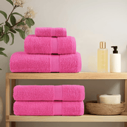 vidaXL Premium Towels SOLUND 10 pcs Pink 100x200 cm 600 gsm Lucy And Phil Academy Lucy And Phil Academy