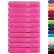 vidaXL Premium Towels SOLUND 10 pcs Pink 100x200 cm 600 gsm Lucy And Phil Academy Lucy And Phil Academy