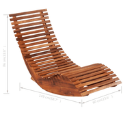 vidaXL Rocking Sun Loungers 2 pcs Acacia Wood Lucy And Phil Academy Lucy And Phil Academy