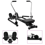 vidaXL Rowing Machine 5 Level Hydraulic Resistance Lucy And Phil Academy Lucy And Phil Academy