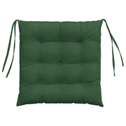 vidaXL Seat Cushions 4 pcs Dark Green 40 x 40 x 6 cm Corduroy Fabric Lucy And Phil Academy Lucy And Phil Academy