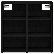 vidaXL Shoe Cabinet Black Oak 52 x 30 x 50.5 cm Engineered Wood Lucy And Phil Academy Lucy And Phil Academy
