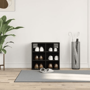 vidaXL Shoe Cabinet Black Oak 52 x 30 x 50.5 cm Engineered Wood Lucy And Phil Academy Lucy And Phil Academy