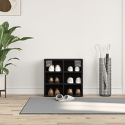 vidaXL Shoe Cabinet Black Oak 52 x 30 x 50.5 cm Engineered Wood Lucy And Phil Academy Lucy And Phil Academy