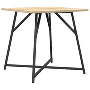 vidaXL Side Table Set 2 pcs Sonoma oak and Black 50 x 50 x 50 cm Lucy And Phil Academy Lucy And Phil Academy