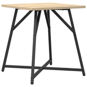 vidaXL Side Table Set 2 pcs Sonoma oak and Black 50 x 50 x 50 cm Lucy And Phil Academy Lucy And Phil Academy