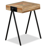 vidaXL Side Table Solid Reclaimed Teak Lucy And Phil Academy Lucy And Phil Academy