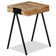 vidaXL Side Table Solid Reclaimed Teak Lucy And Phil Academy Lucy And Phil Academy