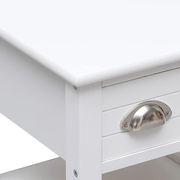 vidaXL Side Table White 40x40x40 cm Paulownia Wood Lucy And Phil Academy Lucy And Phil Academy